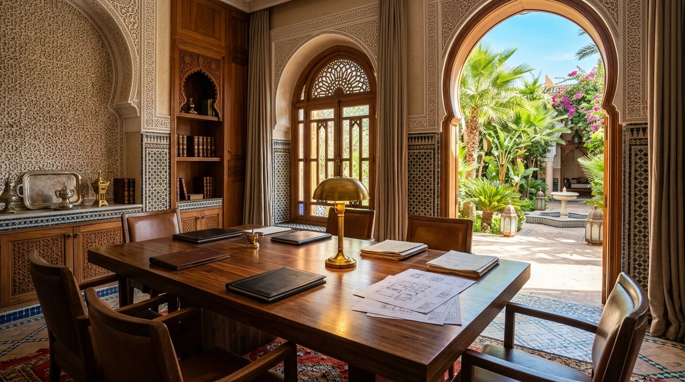 Cabinet notarial et accompagnement juridique haut de gamme à Marrakech - Velanya Agency