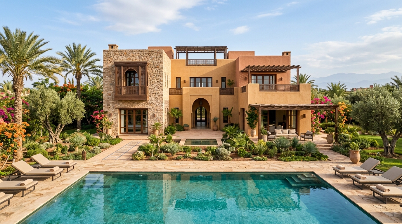 Villa avec piscine et jardin à Targa Marrakech