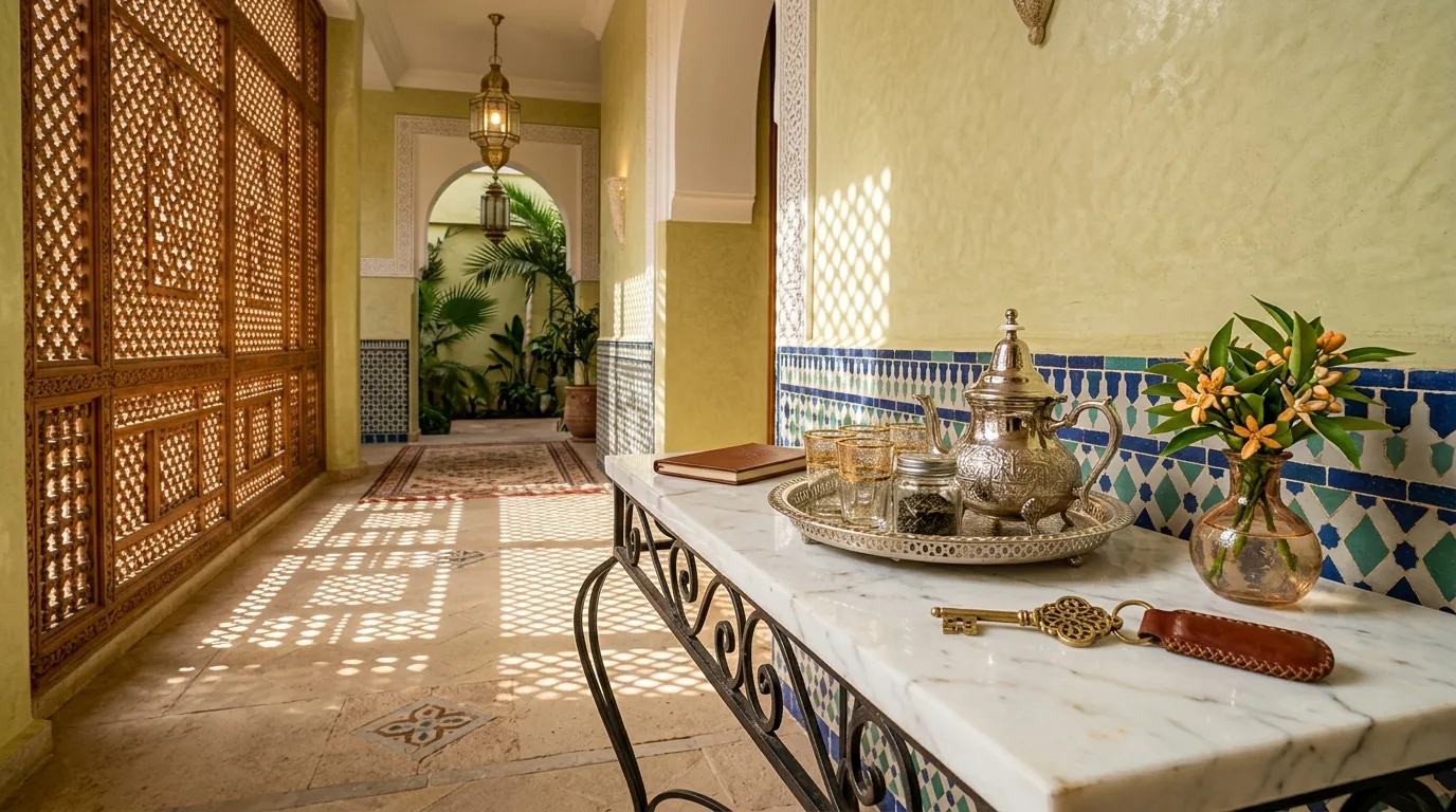 Accueil chaleureux et préparation d'un logement pour maximiser le taux d'occupation à Marrakech